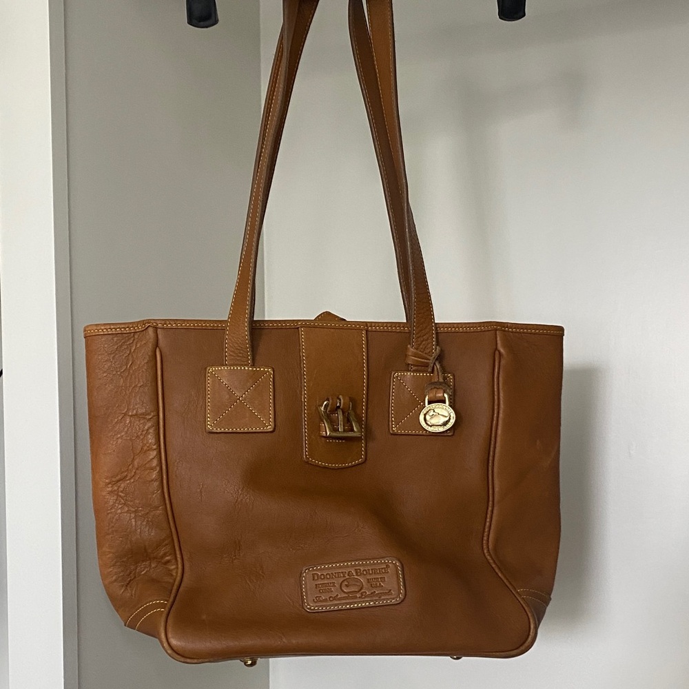 Small leather tote